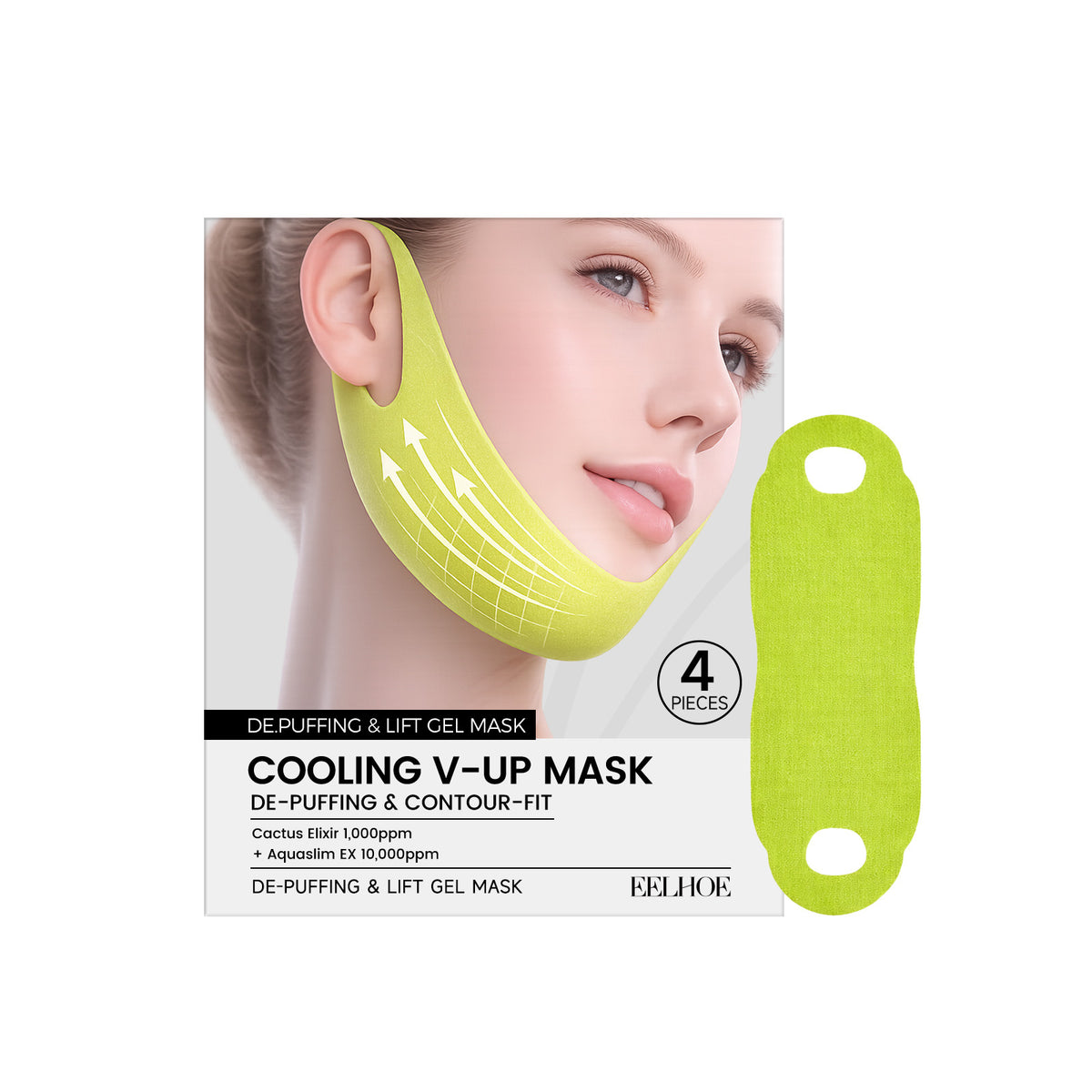 Moisturizing, Skin-smoothing, Deeply Hydrating 3D Ear-loop Facial Mask
