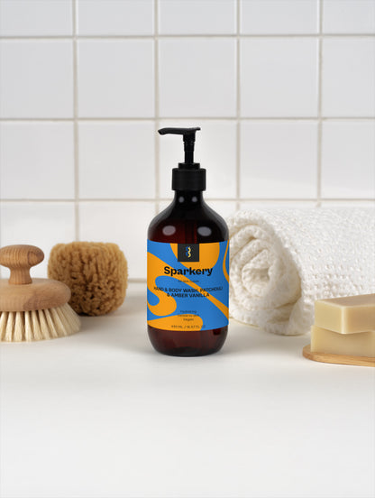 Hand & Body Wash, Patchouli & Amber Vanilla