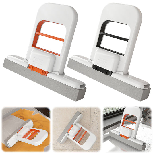 Handheld Mini Foldable Desktop Mop Small Cotton Mops Sponge Cleaning Tool For Bathroom Kitchen Desktop Glass Living Room Car