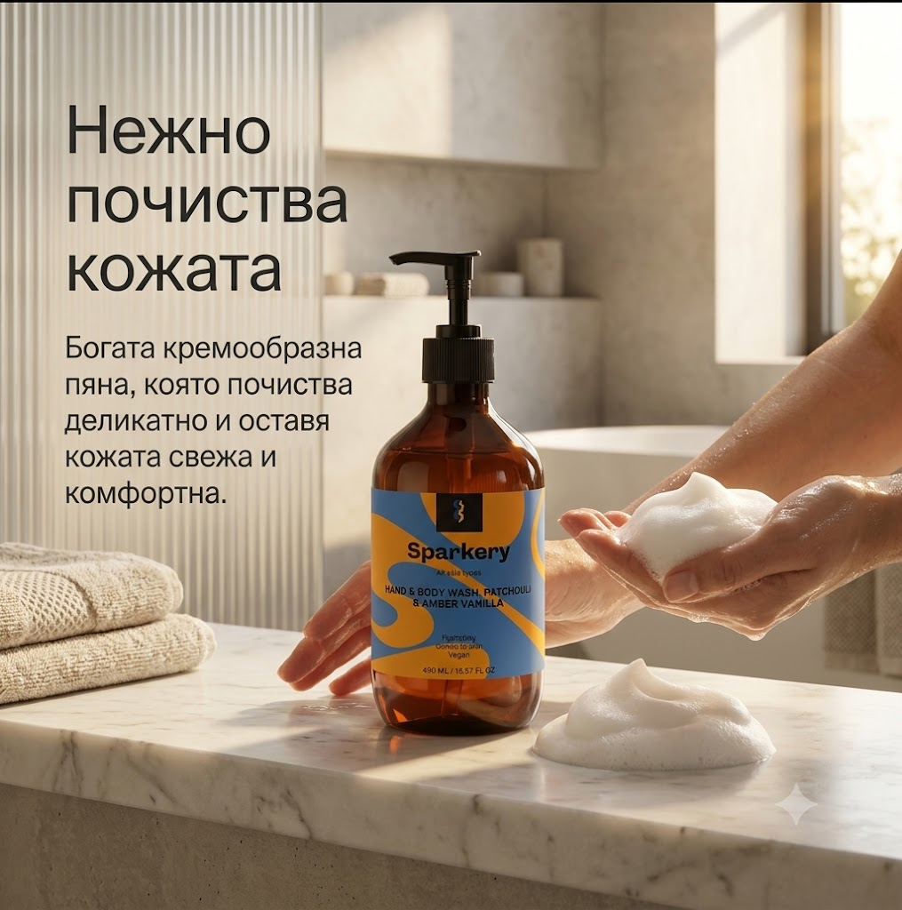 Луксозен душ гел за ръце и тяло